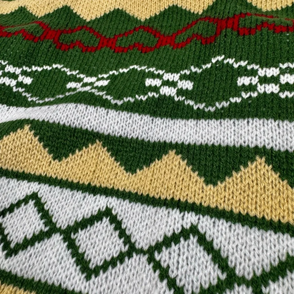 Green Patterned Dog Sweater